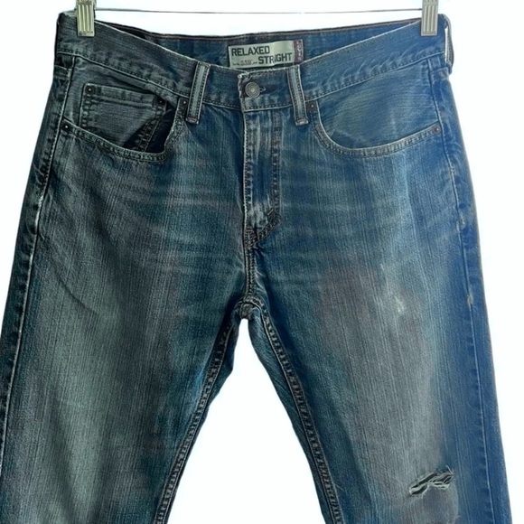 Leviβs 559 relaxed straight jeans size 32 x 32β with slightly distressed - Picture 3 of 5